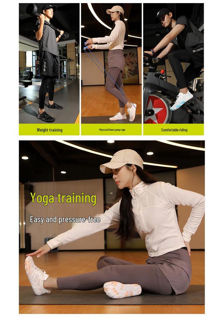 Shock-Absorbing Indoor Fitness Shoes, Silent & Non-Slip, for Men & Women, Perfect for Jumping, Aerobics, Yoga, Running, Gym Training.