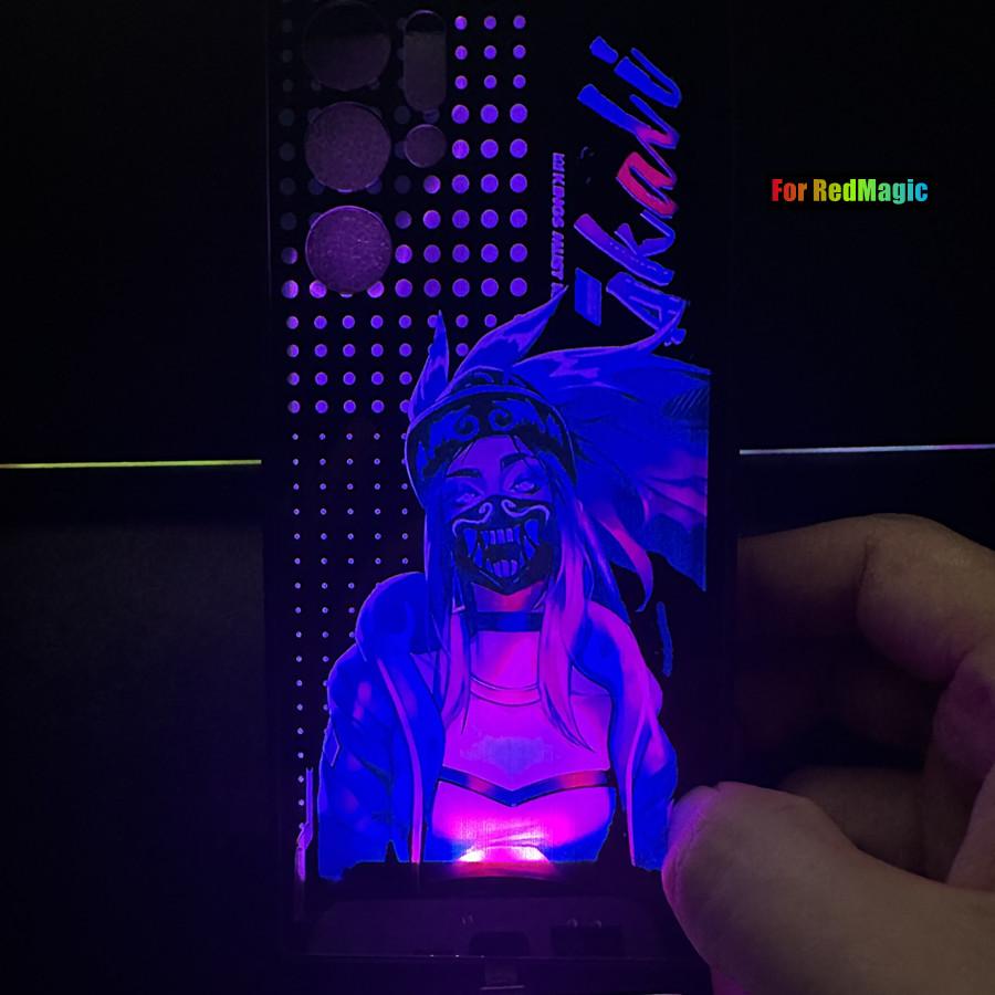 Luminous Flash Phone Case for ZTE Nubia Red Magic 10s 10 Pro 9S 9 Pro 8 8s 7 7s 6 6s Protective LED Cover Akali Fundas Capa