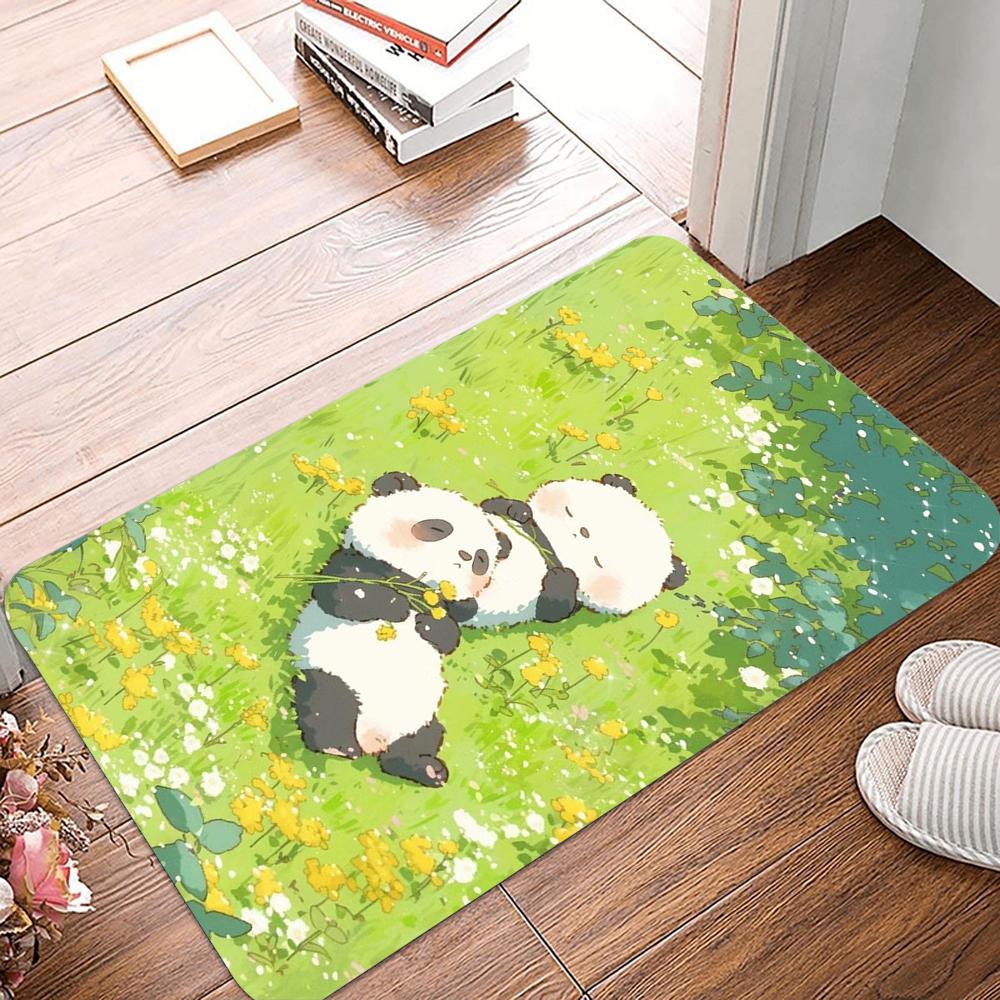 Kawaii Cute Animal Printed Non-Slip Waterproof Doormat Easy To Clean Entrance Floor Mat Home Decor Durable Fashion and Beautiful