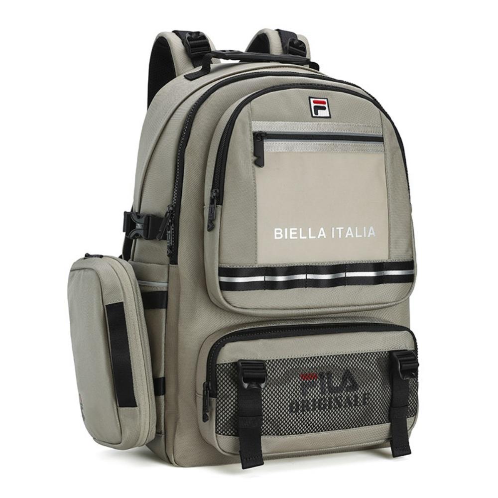 New FILA ORIGINALE Fabric Backpack Men's Cloud Wheat F13M539105FLK