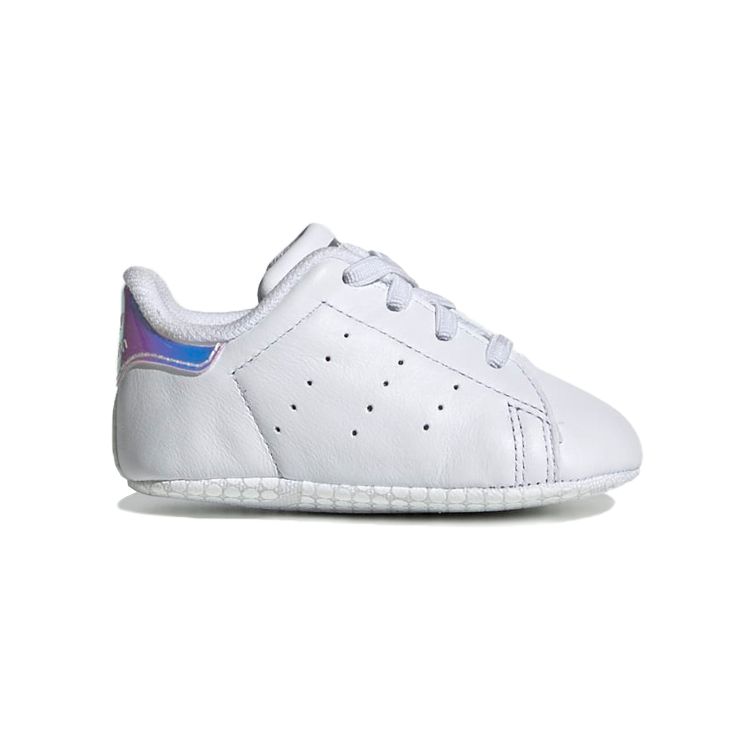 adidas Stan Smith Crib White Iridescent Baby Sneakers Cloud-White Silver-Metallic CG6543