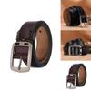 Mens Business Leather Belt With Alloy Pin Buckle And Square Shape For Formal And Casual Looks