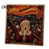 Christmas Faux Pearl Painting Kit Xmas Art Kit, Santa Claus Reindeer DIY Holiday Projects for Families Sparkling 3D Festive Wall Craft Adults, Winter