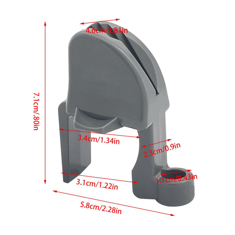 

Boat Bumper Hangers Marine Rails Clamps Quick Release Multifunctional Bumper Clamps For Boating Marine Docking Mooring темно-сірий колір