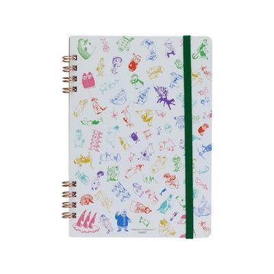 Papírnictví Moomin Zboží Kroužkový zápisník B6 80. výročí S2643316 Sun-Star