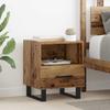 Nightstand Reclaimed Wood 40 X 35 X 47.5 Cm Engineered Wood