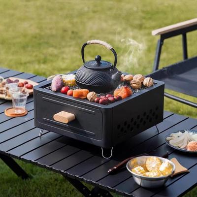 Barbecue Grill Household Barbecue Grill Outdoor Skewers Barbecue Stove Siding Grill Tea Set Indoor Barbecue Grill