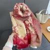 Women Winter Scarf Cashmere Pashmina Shawls and Wraps Bufandas Floral Print Warm Thick Scarves Blanket for Lady  Newpe