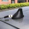 50540987 Antenna Base Replacement with Galvanized Steel Flange, Threaded Mounting Post and Nut, Attached Cable Lead and Screw-In Mast Opening for 500