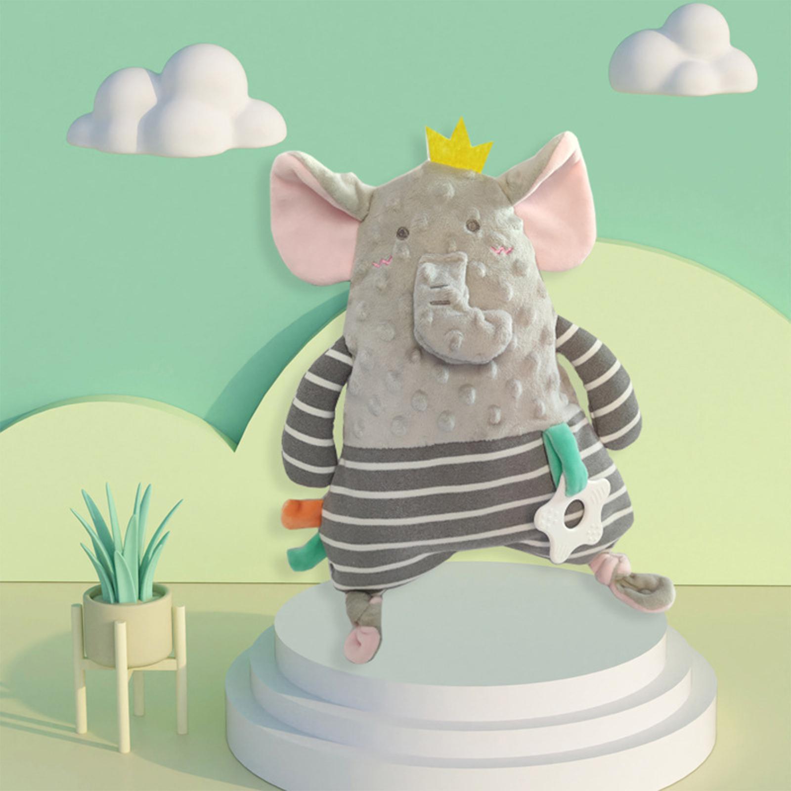 

Comfort Blanket Doll Hand Puppet Baby Toy Bib Doll Chew Toy One Size