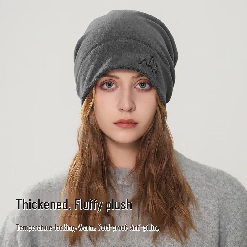 LCsanyp Men's Winter 2-in-1 Fleece Lined Hat & Neck Warmer