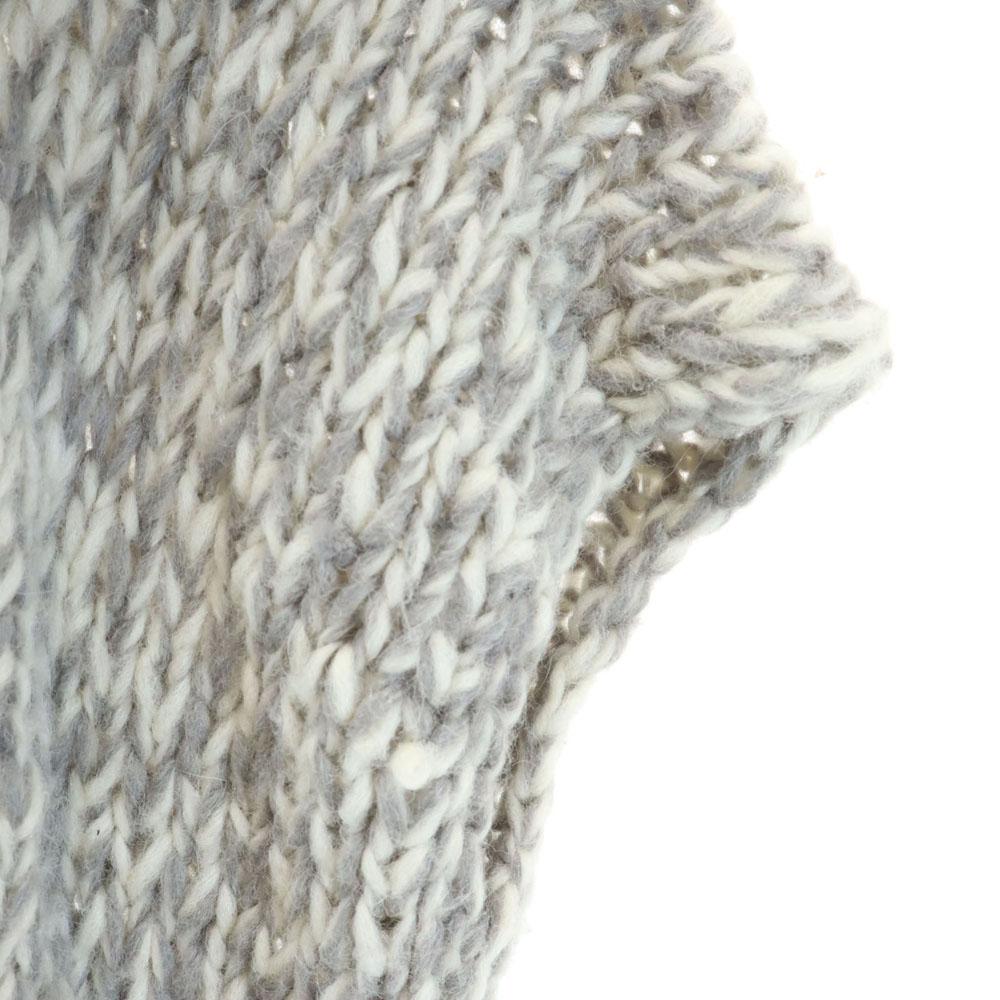 MM6 alpaca blend Short sleeve knit cardigan M gray Martin Margiela Men's Used