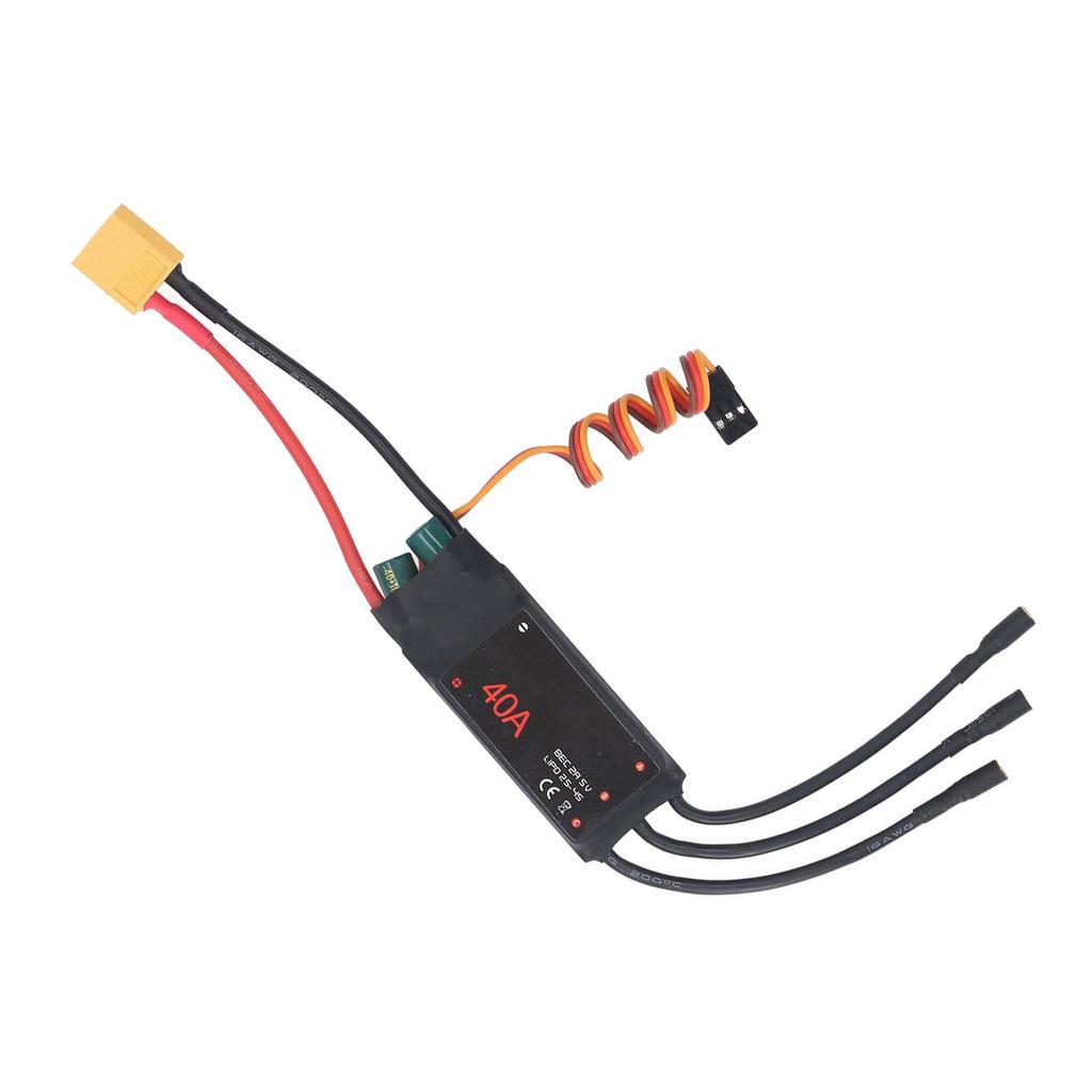 Brushless Motor Electric Speed Controller 40A Brushless Motor Speed Controller Regulator with XT60 P