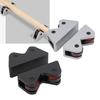 2PCS Billiard Cue Straightness Checker Stainless Steel Pool Cue Stick Shaft Roller Straightness Dete