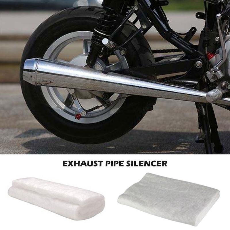 Motorcycle Fiberglass Exhaust Muffler Sound Absorption Insulation Cotton Exhaust Silencer Wadding Sheet Silencer Blanket