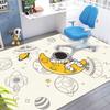 Soft Kids Cartoon Rug Spaceman Design Playroom Carpet Non Slip Floor Mat for Children Bedroom Living Room Nursery