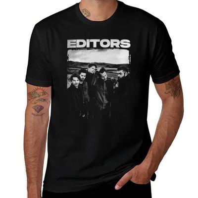 EDITORS CAMISETA camisetas homem para homens camisetas casuais para homem corte slim camisetas anime para homem Camiseta