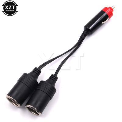 2 Ways 12V-24V 10A Dual Port Car Cigarette Lighter Power Charger Adapter Socket Splitter Female Socket Connector Adapter