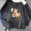 Ramen Shiba Hoodies Mens Cartoon Graphic Sweatshirt Long Sleeve Casual Kawaii Dog Pullover Aesthetic Women Coats