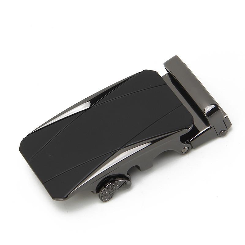 Mens Fashionable 35cm Automatic Buckle Waist Belt Durable Metal Design For Business Casual Or