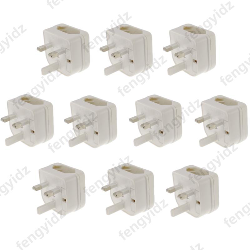 1Pc European Euro EU 2 Pin To UK 3Pin Power Socket Travel Plug Adapter Converter New
