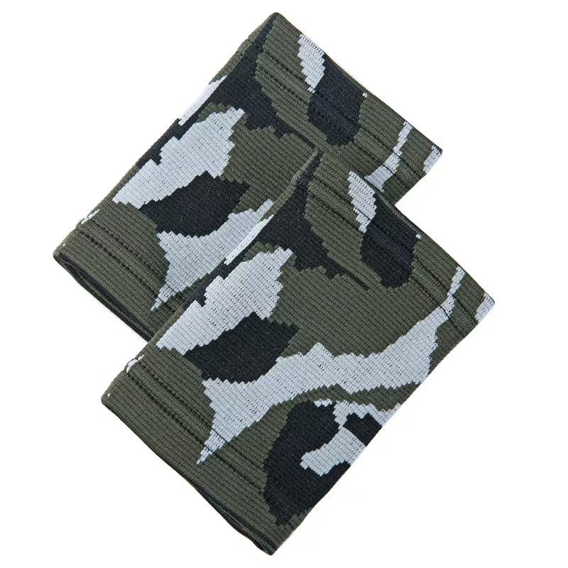Camouflage Nylon Knitted Sports Warm and Breathable Jacquard Bracelet for Military Fans, Sports Protective Equipment XL