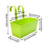 Iron Hanging Flower Pots Weather-Resistant Modern Boho Planter Durable Wall Mount Window Box