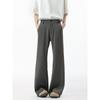 | American trend ruffian handsome wide-leg slightly pulled small trousers men's cleanfit loose drape casual suit pants