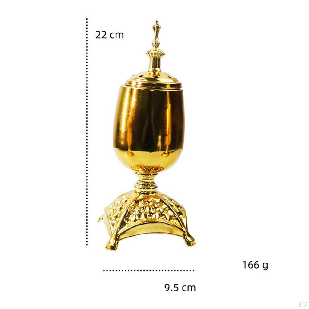 Burner Gold-plated Censer Cone Holder Ornaments Crafts Decor