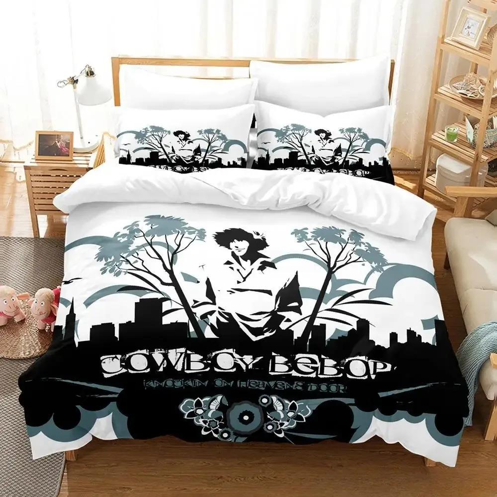 New Cowboy Bebop Beding Set Single Twin Ful Quen King-Sized Dimensionsd Dimensions Bed Linen Set Adult People Kid Bedrom Duvet cover Sets 3D Game Bed