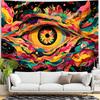 Colorful Dreaming Eyes Digital printing polyester wall hanging tapestry decorative Living room bedrooms Office background gift