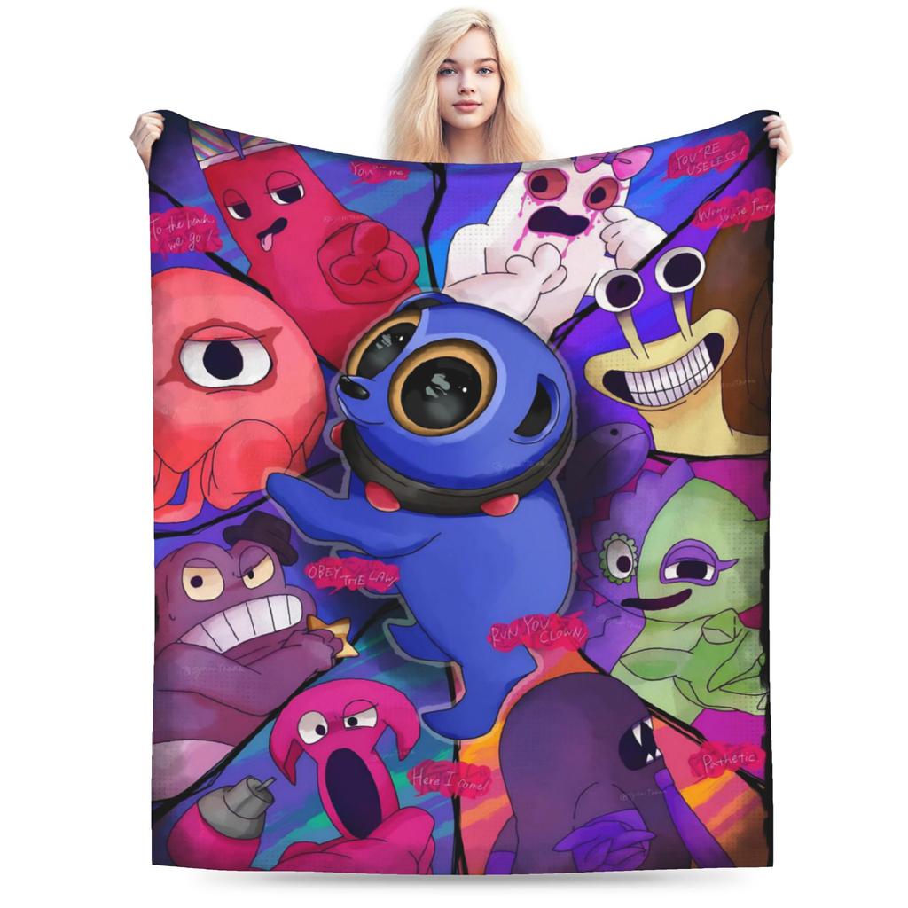 Bittergiggle Garten Of Banban Blanket Gaming Flannel Throw Blanket Summer Air Conditioning Printed Soft Warm Bedspreads