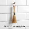 1/3Pcs Natural Bamboo Pot Brush Wok Scrubber Long Handle Heavy Duty For Cast Iron Cookware Kitchen Use
