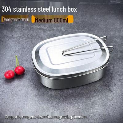Lijia 304 Stainless Steel Lunch Box with Cutlery Set