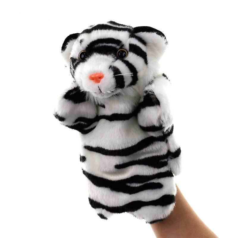 Plush Zodiac Animal Hand Puppet Dog - Parent-Child Toy Glove Set