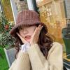 Corduroy Winter Bucket Hat for Women Girl Fashion Fishing Caps Autumn Outdoor Fisherman Hats