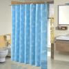 1Pc Waterproof Ocean Shell Shower Curtain - Polyester, Mildew - Resistant, No - Punch, 72"×72", 12 Hooks