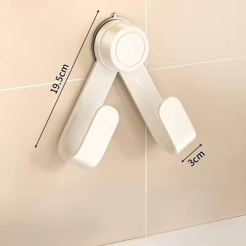 Drill-Free Suction Cup Rotating Kitchen Organizer-Wall-Mounted Pot Lid Rack With Hooks,Multi-Functional Holder & Chopping Boards