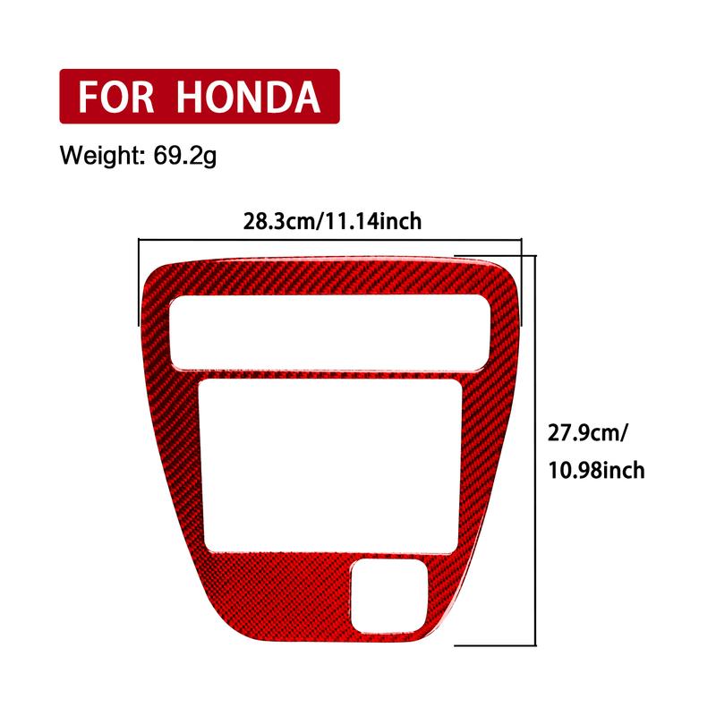 For Honda Prelude1997 1998 1999 2000 2001 Carbon fiber car accessories Interior Air Condition Multimedia Adjust Panel Cover Trim