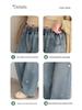 Spring 2026 Girls' Wide-Leg Denim Trousers for Kids - Stylish Spring/Autumn Wear
