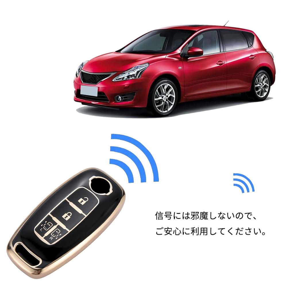 Kinotaka New Serena Key Case for Nissan Compatible Nissan Serena C28 Series Double Sided