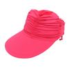Long Brim Sun Hat for Women Breathable Open Top Sun Beach Cap UV Protective Hat with Adjustable Strap Foldable Visor Hat