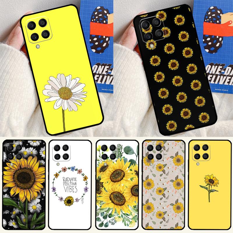 Summer Daisy Sunflower Floral For Samsung Galaxy M12 M13 M33 M23 M53 M15 M55 M31 M51 M14 M34 M54 M20 M32 M52 Phone Case