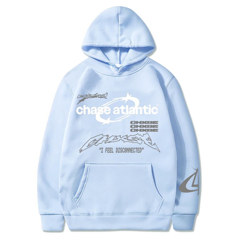 Chase Atlantic I Feel Disconnected Hoodie 2025 Fashion Graphic Clothing Women Men High Street Oversized Pullovers Sweatshirt Y2K