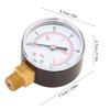 Pressure Gauge 50mm 1Celsius4 BSPT Brass Thread for Fuel   Oil Gas Water (0-15PSI 0-1Bar)