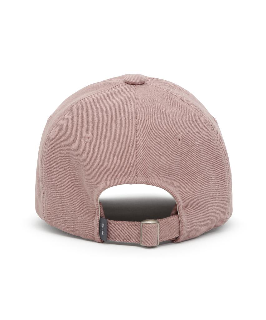 Eondeokeonteulolseutyudio Studded Logo Ball Cap Ball Cap / Jewel Stud / Batik Pink
