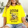 2026 Sommer Frohes Neues Jahr Grafik T-Shirt Unisex Unisex Mode Baumwollqualität Lässig Locker Kurzarm Klassisch Unisex