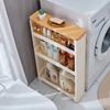Ultra-Slim Gap Storage Cabinet Space-Saving Side Refrigerator Organizer Bathroom Kitchen Slim Storage Rack