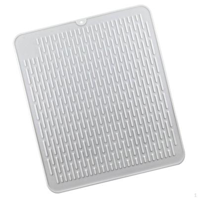 Silicone Sink Drying Mat Heat Resistant Waterproof 45x40cm Drain Pad Utensil Board Tray for