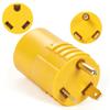 NEMA TT-30P To TT-30R Extension Adapter, 30Amp 125V Heavy Duty Plug Connector Adapter, 3 Prong TT-30 Male Plug To TT-30 Female Receptacle for 30A